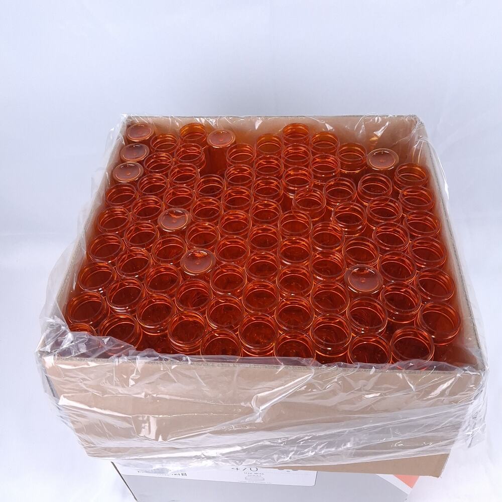 Secure 7713A Amber Plastic Packer Vials 13 Dram 45cc Lab Bottles 470ct - NO CAPS